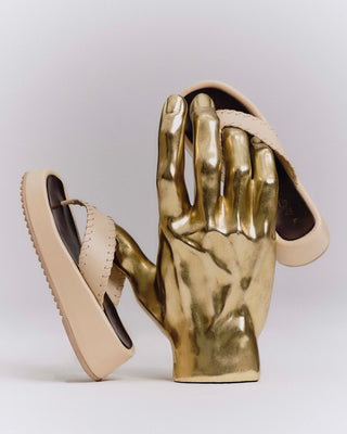 Flatform Alinhavo Creme