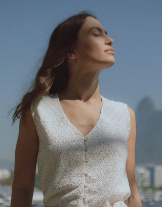 TOP ALMA LINHO DOURADO S25