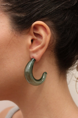 Argola Sopro verde água