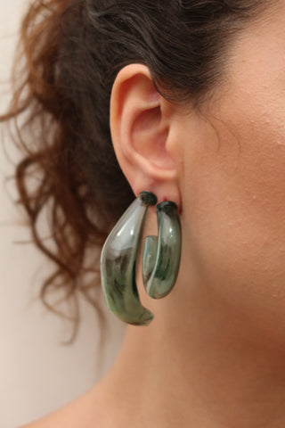 Argola Sopro verde água