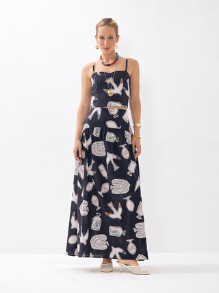 Saia Pala Babado Egeu