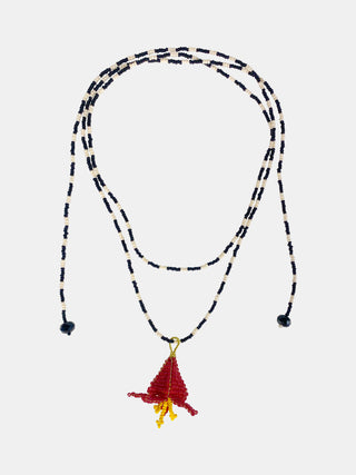 Colar Flor Lírio Longo