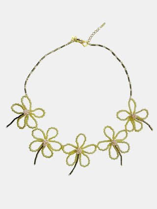 Colar Varias Flores Áurea