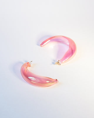 Argola Sopro rosa