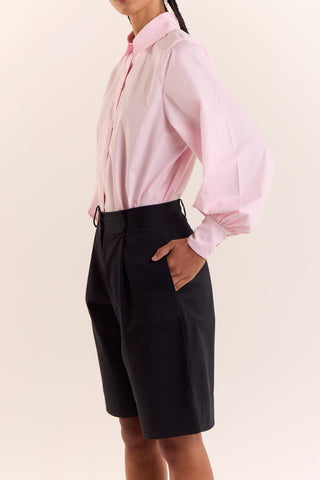 Bermuda Baguete Alfaiataria Preta