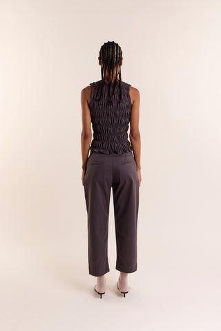 Calça Baguete Alfaiataria Cinza