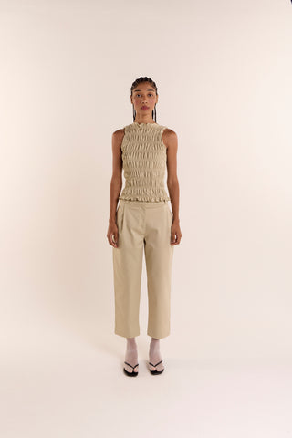 Calça Baguete Alfaiataria Latte