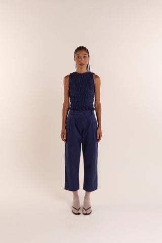 Calça Baguete Alfaiataria Azul