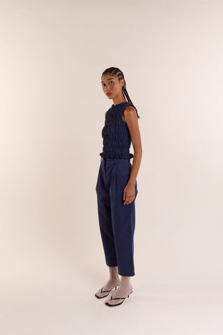 Calça Baguete Alfaiataria Azul