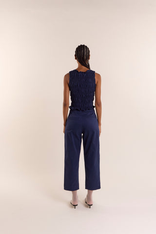 Calça Baguete Alfaiataria Azul