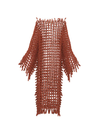 Túnica Macrame Terracota