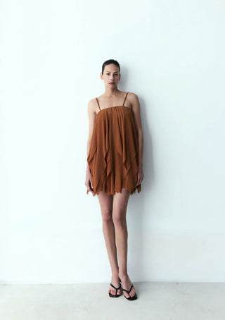 Mini vestido pote caramelo