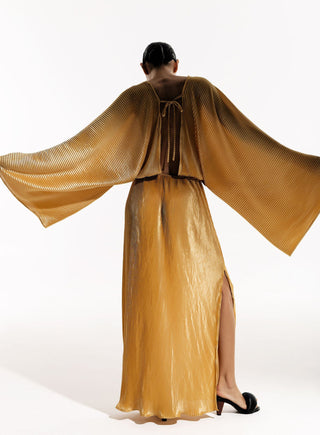 Vestido Midi Dourado