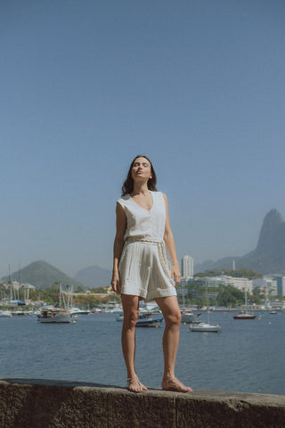 TOP ALMA LINHO DOURADO S25