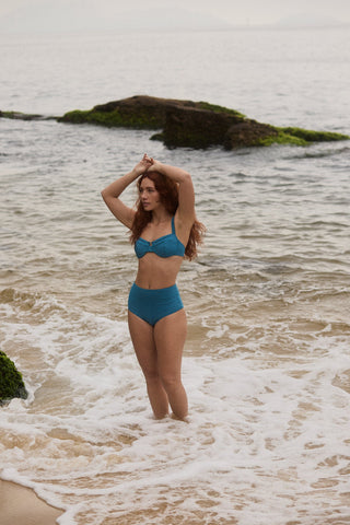 BIQUINI MEIA TAÇA GAL AZUL